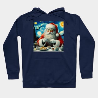 Christmas Santa Claus Van Gogh Hoodie